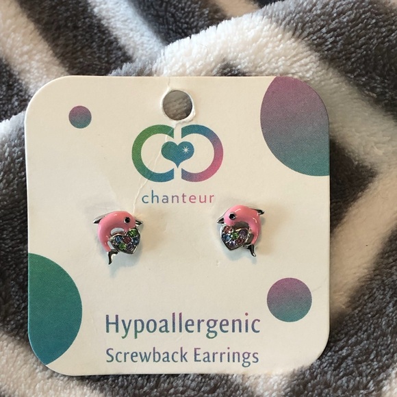 Chanteur Hypoallergenic Screwback Earrings - Picture 3 of 5